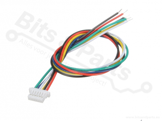 Signaalconnector JST SH 6-polig  micro met draad en socket 15cm